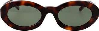 Saint Laurent M136 Zonnebril - Dames - Accessoires - Bruin - Maat: 52 MM Nylon