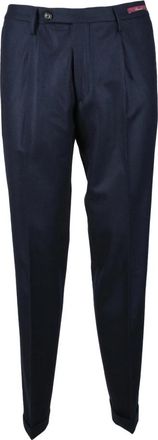 Michael Coal Slim-fit broek - Heren - Slim Fit Broeken - Blauw - W40 - Wol - Broeken