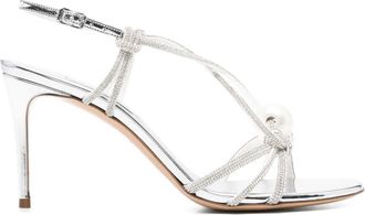 Casadei Sandali con cristalli 80mm - Argento