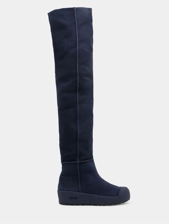 Bally Curling Over-the-knee Boot in Blue at Nordstrom, Size 36