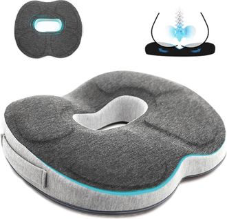 OEM Coj&iacute;n Antiescaras Para Silla: Coj&iacute;n Ortop&eacute;dico Para El Alivio Eficaz De Hemorroides, Pr&oacute;stata, Ci&aacute;tica Y Dolor De Espalda, Ideal Para Oficina, Coche Y