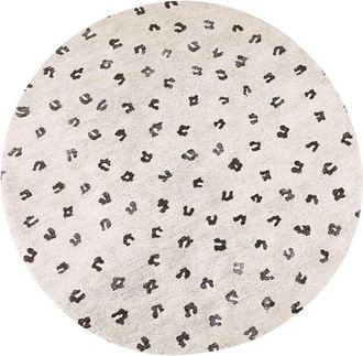 Beliani Rug AFIS Beige &oslash; 140 cm Cotton