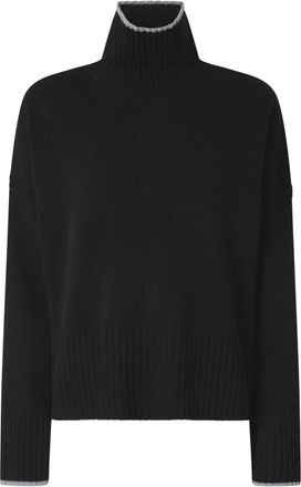 Pinko Pinko, Dames, Truien, Zwart, Maat: S Wol