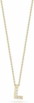 Roberto Coin Love Letter L Pendant Yellow Gold And Diamonds 001634Aychxl