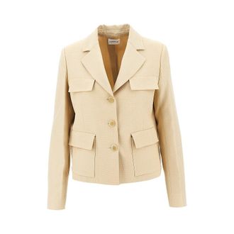 P.A.R.O.S.H. P. A.R. O.S. H. Rania single-breasted canvas jacket Woman M