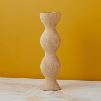 Be Home Aurora Pillar Candle Holder in Natural at Nordstrom, Size Large