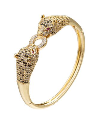 Eyecandy LA Eye Candy La Cz Double Tiger Cuff Bracelet