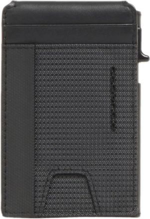 Piquadro Pop-up Kaarthouder - Heren - Portefeuilles - Zwart - ONE Size - Leer - Accessoires