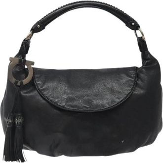 Ferragamo Pre-owned Shoulder Bags, female, Black, Size: ONE SIZE Pre-owned Shoulder Bag