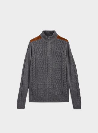 Le 31 Mens Corduroy shoulder sweater