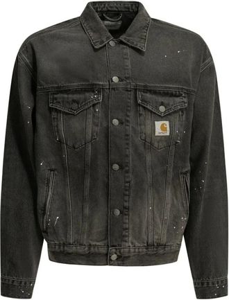Carhartt Work in Progress Jassen, Heren, Zwart, M, Katoen, Helston Jacket