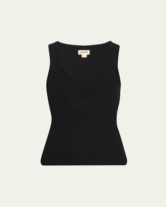 L'agence Adira Scoop-Neck Tank Top