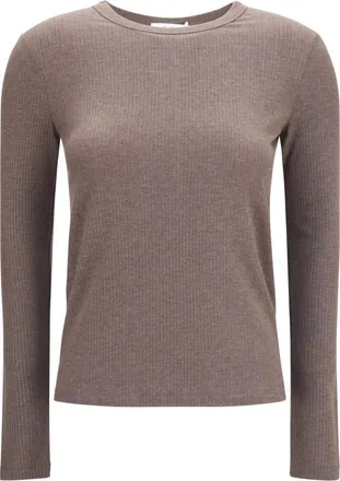 Max Mara Brown Knitted Crew Neck Sweater
