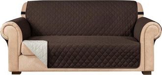 OEM Funda De Sof&aacute; Reversible - Funda Para Muebles Apta Para Mascotas Con Banda El&aacute;stica, Impermeable (marr&oacute;n Oscuro)