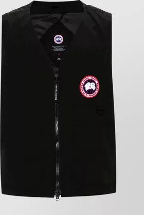 Canada Goose vest with contrast shoulder panels and reflective accents