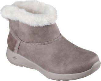 Skechers On-the-GO Joy Cozy Dream WoMens Dark Taupe Winter Ankle Boots - Size UK 5