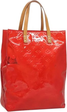 Louis Vuitton Tweedehands leren Louis Vuitton tassen - Dames - Vintage Shopper - Rood - ONE Size - Leer - Vintage