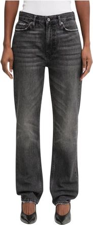 Anine Bing Bruno Jeans - Dames - Regular Fit Jeans - Grijs - W27 - Katoen - Jeans