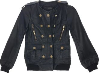 R13 Jack met dubbele rij knopen - Zwart