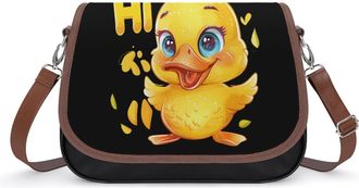 Generic Hi Yellow Duck Crossbody Bags for Women Shoulder Messenger Bag Purse Handbags