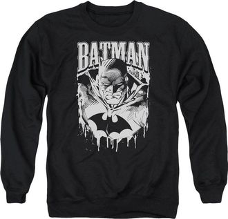 Gildan Batman Bat Metal Adult Crewneck Sweatshirt