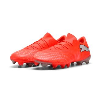 Puma Fussballschuh PUMA FUTURE 9 MATCH FUSION FG/AG, Gr. 42,5, glowing rot, puma wei&szlig;, puma schwarz, puma silber, Synthetik, Schuhe Fussballschuh, f&uuml;r Rase
