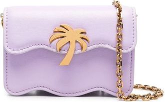 Palm Angels Lila Gouden Heuptas - Dames - Schoudertassen - Paars - ONE Size - Tassen