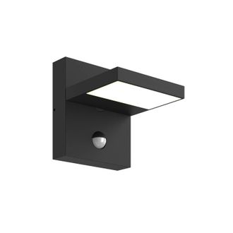 Lucande Lucande - L&aacute;mpara De Pared Exterior silvan En Negro Aluminio