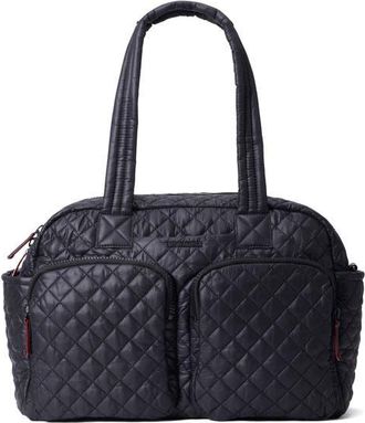MZ Wallace Nik Quilted Nylon Duffle Bag in Black at Nordstrom