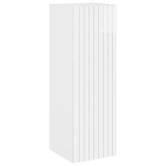 vidaXL Mueble De Ba&ntilde;o Montado En La Pared Blanco Brillante Vidaxl