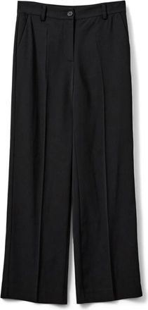 Sofie Schnoor Zwarte broek met strak ontwerp - Dames - Wijde Broeken - Zwart - XS - Polyester - Broeken
