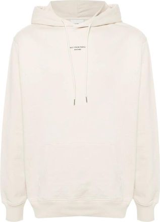 Drôle de Monsieur Hoodies & sweatvesten, Heren, Wit, S, Katoen, Witte Sweater Minimalistische Stijl