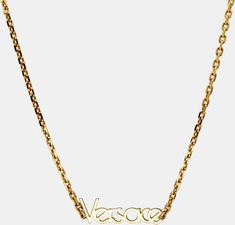 Versace Medusa Gold Tone Chain Necklace