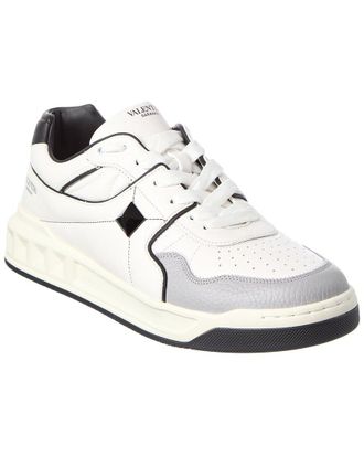 Valentino Roman Stud Leather Sneaker