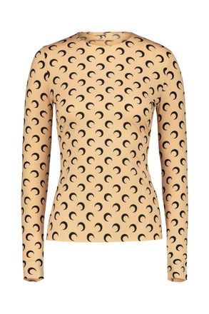 Marine Serre Crewneck Ls Top