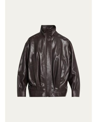 Arma Paula Oversized Leather Jacket