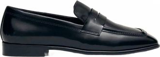 Alohas Womens Zaha Leather Loafers In Black