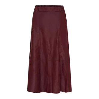 BTF-CPH Btfcph - Sophie Leren Rok - Dames - Rokken - Rood - Maat: XS Leer