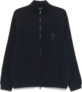 Giorgio Armani Giacca sportiva con ricamo - Blu