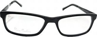 Pierre Cardin Unisex Rectangle Full Rim Eyeglasses Frame In Black