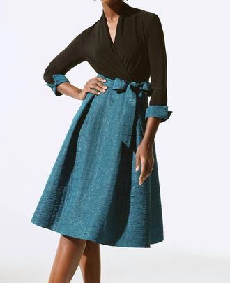 Joseph Ribkoff Sophistication Marled Dress In Twilight/black
