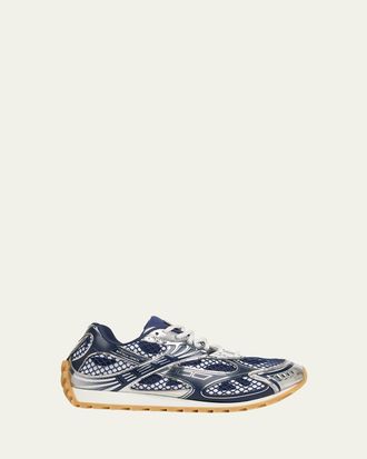 Bottega Veneta Mens Orbit Technical Fishnet Sneakers