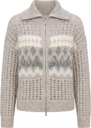 PESERICO Light Jassen - Dames - Vesten - Grijs - M - Truien & Vesten