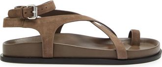 A.Emery Jalen Slim Leather Sandals - Taupe - 40 (IT40/ UK7)