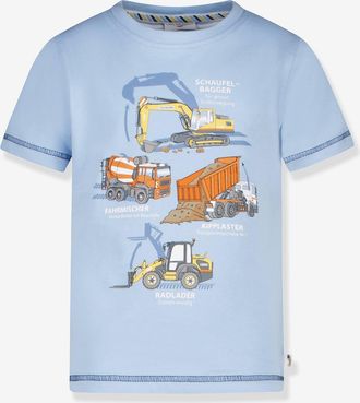 Salt And Pepper T-Shirt mit Baustellen-Print Jungen Salt and Pepper hellblau