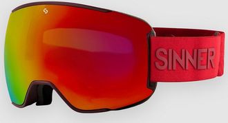 Sinner Snowflake Matte Burgundy (+ Bonus Lens) Goggle rot