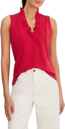 Nic+Zoe Ruffle Around Tank in True Red at Nordstrom, Size Xx-Large