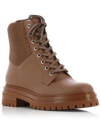 Gianvito Rossi Schn&uuml;rstiefeletten aus Kalbsleder Martis 20