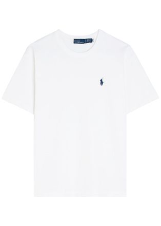 Polo Ralph Lauren Logo-embroidered Cotton T-shirt - White - S (UK8-10 / S)