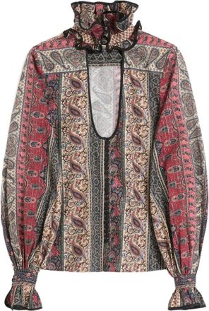 Valentino Garavani Camicia con stampa Voyage Imaginaire - Rosso